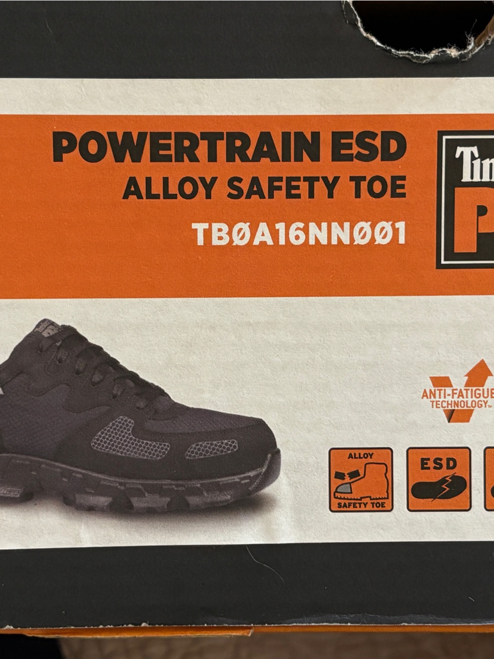 Timberland PRO Powertrain ESD Alloy Safety Toe - Men’s 9.5  NEW